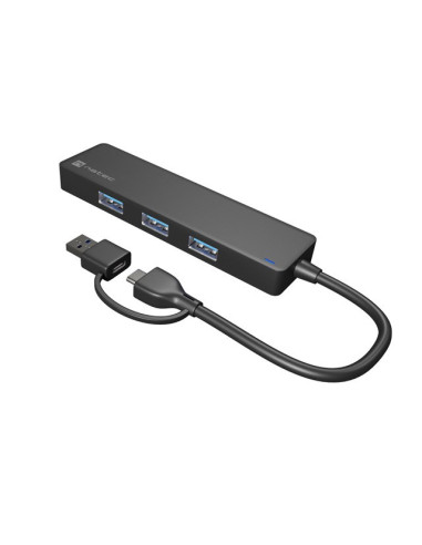 Natec Hub Usb-C 3.0 Mayfly 4-Porty + Adapter Usb-A Nhu-2023