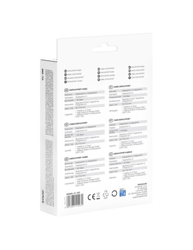 Savio Kabel Displayport 2.1 2M Cl-210
