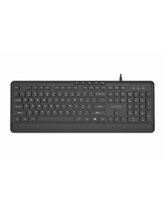 Gembird Klawiatura Przewodowa Multimedialna Slim, Usb 5 Klawiszy Hotkeys, Us Layout, Czarna