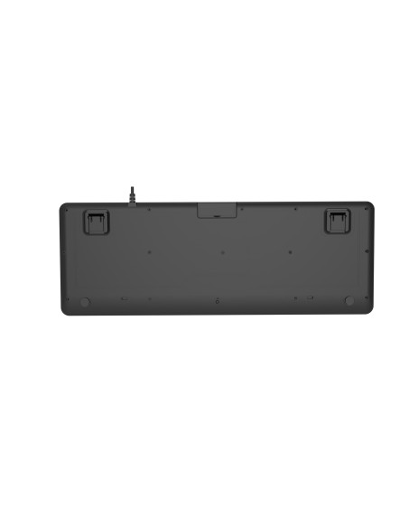 Gembird Klawiatura Przewodowa Multimedialna Slim, Usb 5 Klawiszy Hotkeys, Us Layout, Czarna