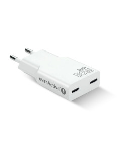 Everactive Ładowarka Sieciowa 2 X Usb-C Quick Charge 4+ 30W Super Slim Biała Sc-385Q 2
