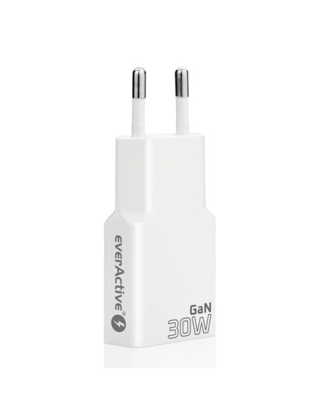 Everactive Ładowarka Sieciowa 2 X Usb-C Quick Charge 4+ 30W Super Slim Biała Sc-385Q