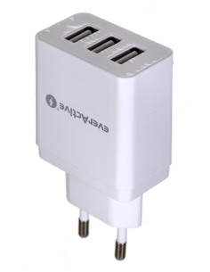 Ładowarka Sieciowa Everactive Sc-300 (Usb  Kolor Biały)