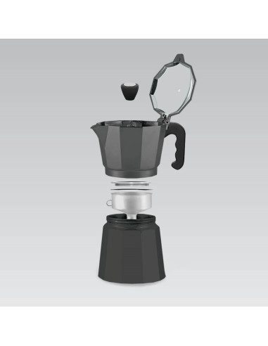 Kawiarka Aluminiowa (3 Filiżanki  150 Ml) Mr-1666-3-Black Maestro
