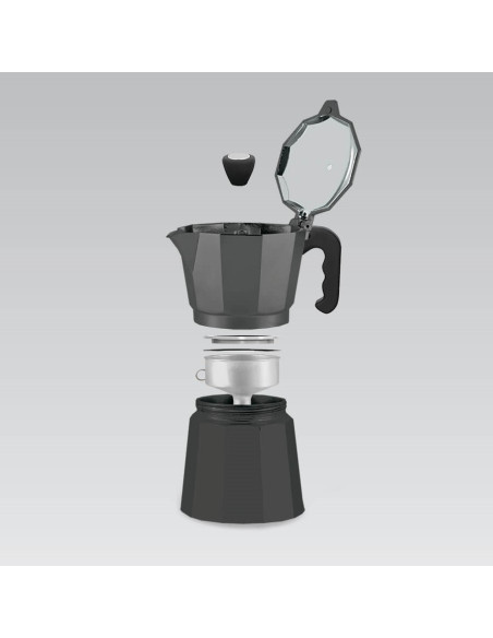 Kawiarka Aluminiowa (3 Filiżanki  150 Ml) Mr-1666-3-Black Maestro