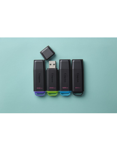 Kingston 64Gb Portable Usb 3.2 Gen 1 Datatraveler Exodia Black