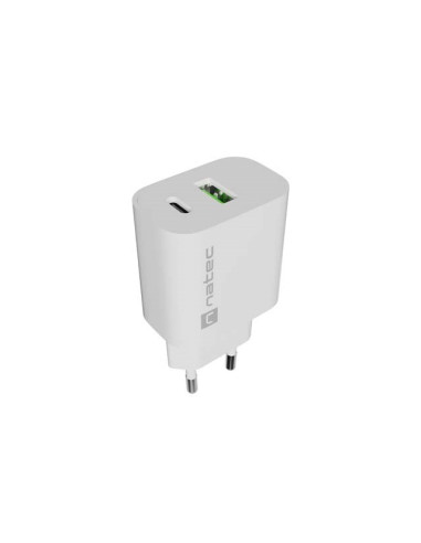 Natec Ładowarka Sieciowa Ribera 1X Usb-A + 1X Usb-