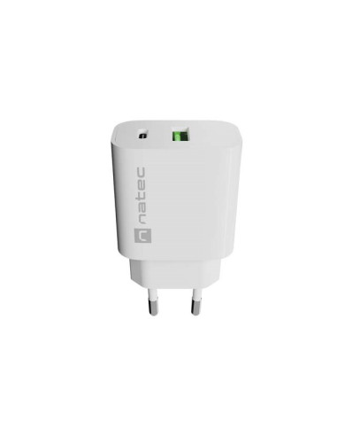 Natec Ładowarka Sieciowa Ribera 1X Usb-A + 1X Usb-