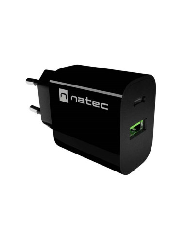 Natec Ładowarka Sieciowa Ribera 1X Usb-A + 1X Usb-