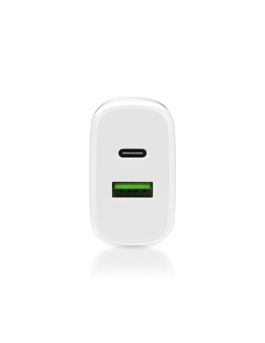 Everactive Ładowarka Sieciowa 1 X Usb Quick Charge 3.0 Oraz 1 X Usb-C Pd Pps 25W Biała Sc-370Q