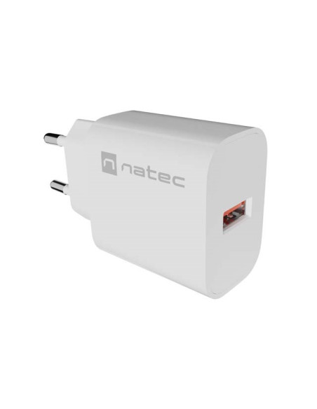 Natec Ładowarka Sieciowa Ribera 1X Usb-A 18W Biała