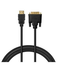 Savio Kabel Hdmi 19Pin Męski - Dvi 18+1 Męski 1,8M Czarny Złote Końcówki Cl-212