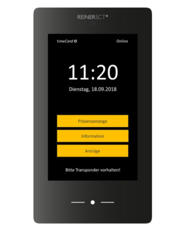 Reiner Sct Timecard Terminal 3 Czarny