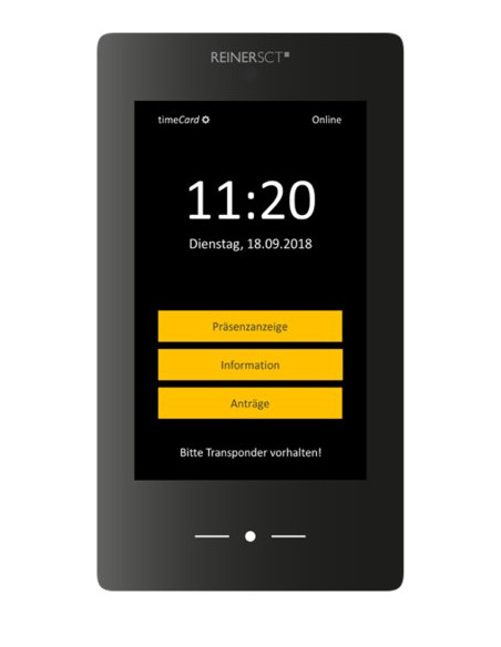 Reiner Sct Timecard Terminal 3 Czarny