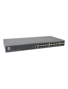 Levelone Gtl-2885 Przełącznik Sieciowy Zarządzany L3 Gigabit Ethernet (10/100/1000) Szary