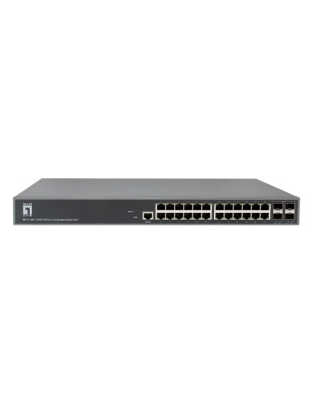 Levelone Gtl-2885 Przełącznik Sieciowy Zarządzany L3 Gigabit Ethernet (10/100/1000) Szary