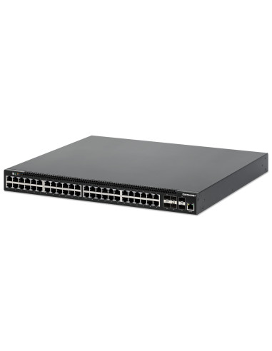 Intellinet 562041 Przełącznik Sieciowy Zarządzany L3 Gigabit Ethernet (10/100/1000) Obsługa Poe Czarny