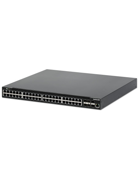 Intellinet 562041 Przełącznik Sieciowy Zarządzany L3 Gigabit Ethernet (10/100/1000) Obsługa Poe Czarny
