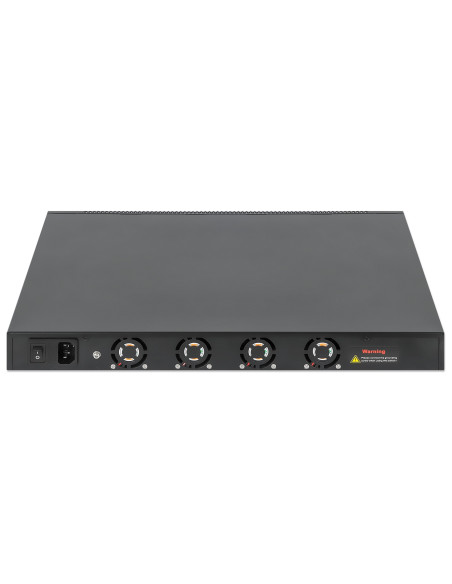 Intellinet 562041 Przełącznik Sieciowy Zarządzany L3 Gigabit Ethernet (10/100/1000) Obsługa Poe Czarny