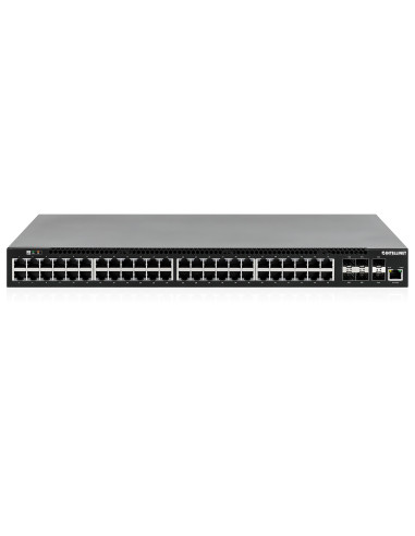 Intellinet 562041 Przełącznik Sieciowy Zarządzany L3 Gigabit Ethernet (10/100/1000) Obsługa Poe Czarny