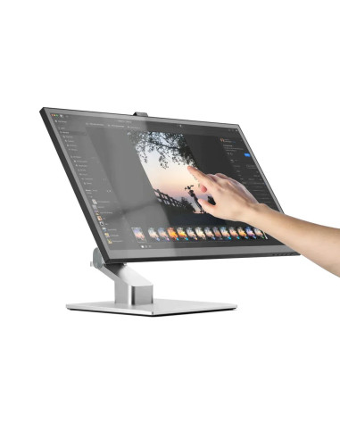Alogic Clarity Fold Touch Monitor Komputerowy 68,6 Cm (27") 3840 X 2160 Px 4K Ultra Hd Ekran Dotykowy Czarny, Srebrny