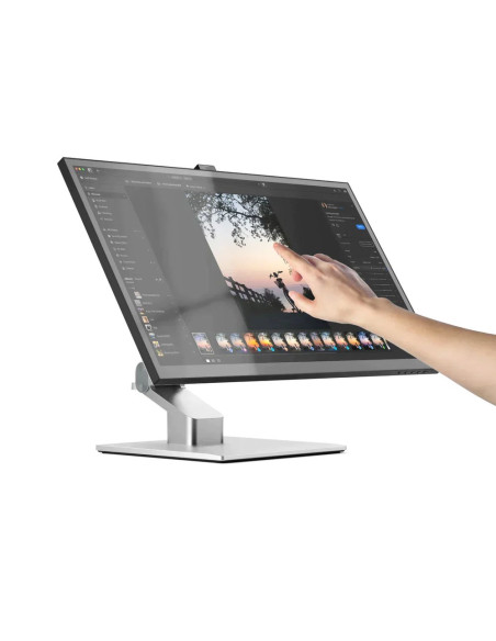 Alogic Clarity Fold Touch Monitor Komputerowy 68,6 Cm (27") 3840 X 2160 Px 4K Ultra Hd Ekran Dotykowy Czarny, Srebrny