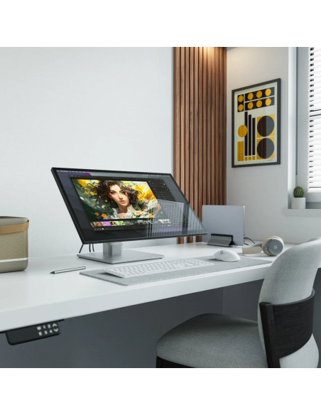 Alogic Clarity Fold Touch Monitor Komputerowy 68,6 Cm (27") 3840 X 2160 Px 4K Ultra Hd Ekran Dotykowy Czarny, Srebrny