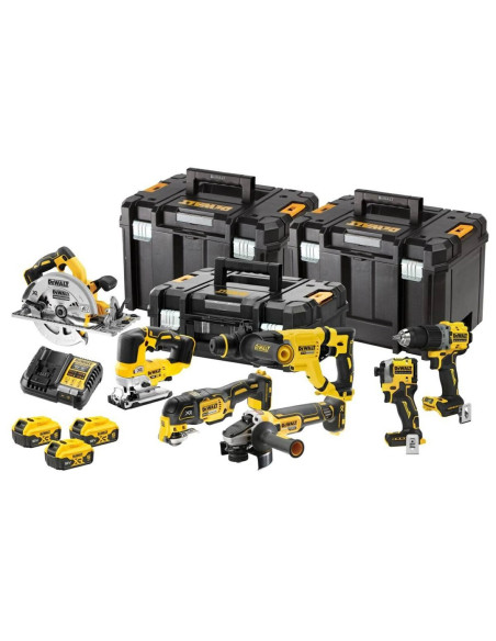 Dewalt Zestaw Combo 18V Dck706P3T (Dcd805, Dcf850, Dcs355, Dch263, Dcg405, Dcs572, Dcs334) 3X5,0Ah 3Xtstak