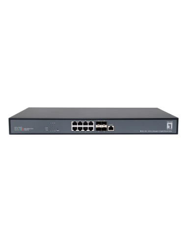 Levelone Xel-1291 Zarządzany L3 10G Ethernet (100/1000/10000) 1U Czarny