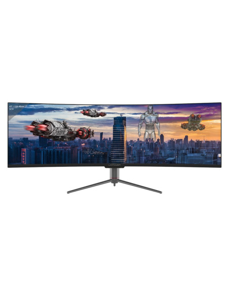 Lc-Power Lc-M49-Dqhd-120-C-Q Monitor Komputerowy 124,5 Cm (49") 5120 X 1440 Px Ultrawide Quad Hd Qled Czarny