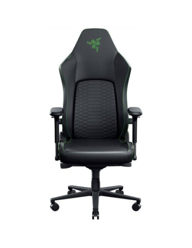 Razer Iskur V2 Newgen Gaming-Stuhl, Ergonomisches Design, Hyperflex-Lordosenstütze, 4D-Armlehnen - Schwarz/Grün