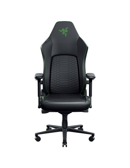 Razer Iskur V2 Newgen Gaming-Stuhl, Ergonomisches Design, Hyperflex-Lordosenstütze, 4D-Armlehnen - Schwarz/Grün