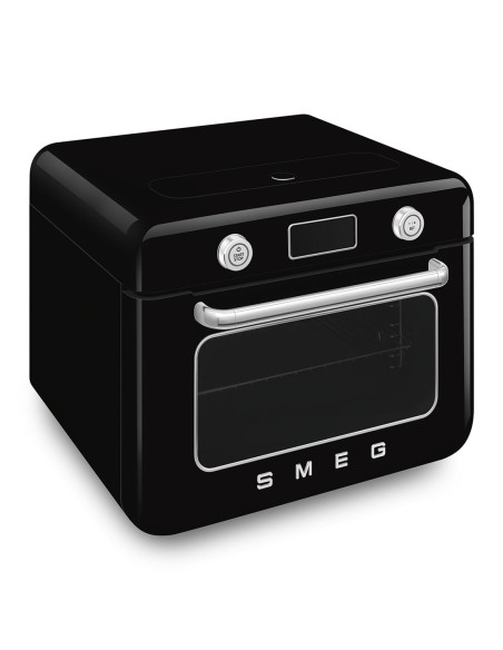 Smeg Cof01Bleu Piec Parowy Mała Czarny Przyciski, Obrotowy