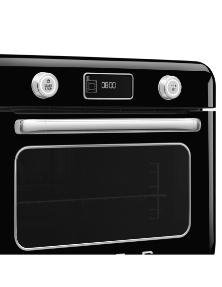 Smeg Cof01Bleu Piec Parowy Mała Czarny Przyciski, Obrotowy