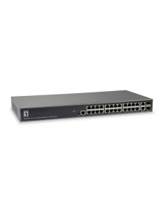 Levelone Gel-2681 Przełącznik Sieciowy Zarządzany L3 Gigabit Ethernet (10/100/1000) Czarny