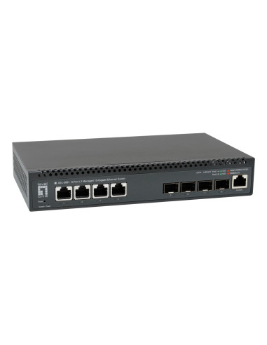 Levelone Xel-0891 Zarządzany L3 10G Ethernet (100/1000/10000) Desktop Szary