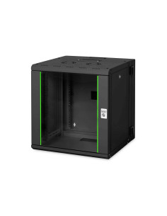 Digitus Szafa Sieciowa Wisząca Unique 19" 12U Rack 600X600, Drzwi Szyba, Czarny, Dzielona , Złożona, 100Kg