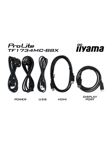 Iiyama Prolite Tf1734Mc-B8X Monitor Komputerowy 43,2 Cm (17") 1280 X 1024 Px Ekran Dotykowy