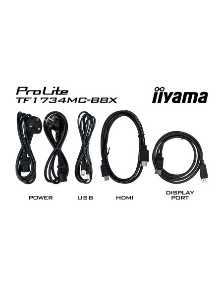 Iiyama Prolite Tf1734Mc-B8X Monitor Komputerowy 43,2 Cm (17") 1280 X 1024 Px Ekran Dotykowy