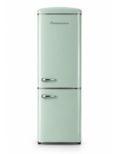 Lodówka Retro Ravanson Lkk-315Rm 597Mm X 707Mm X 1943 Mm | 315L | Total No Frost | Klasa E | Miętowy
