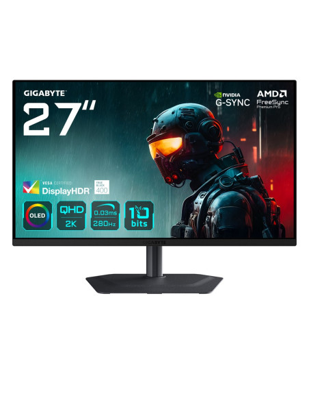 Gigabyte Mo27Q2A Monitor Komputerowy 68,6 Cm (27") 2560 X 1440 Px Quad Hd Qd-Oled Czarny