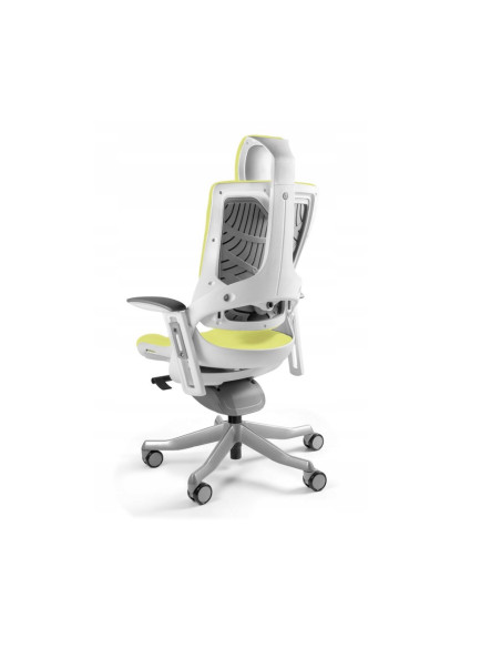 Fotel Biurowy Wau 2 Bl410 Tkanina Mustard/Biały