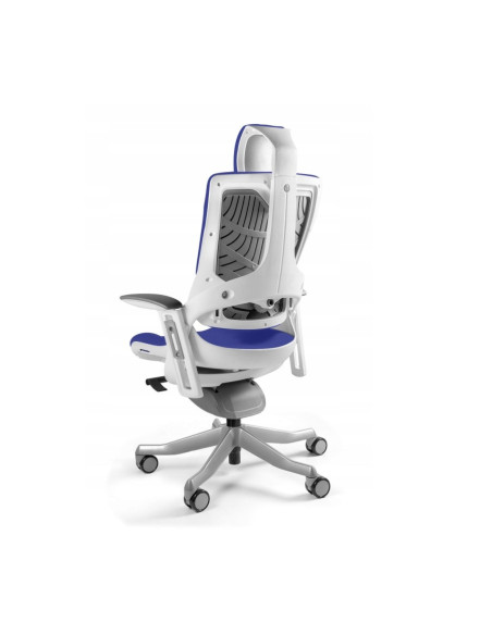 Fotel Biurowy Wau 2 Bl415 Tkanina Royalblue/Biały