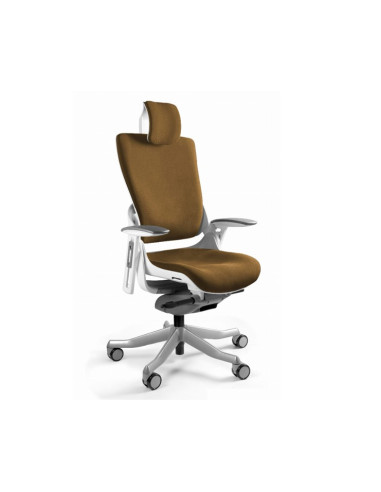 Fotel Biurowy Wau 2 Bl408 Tkanina Khaki/Biały