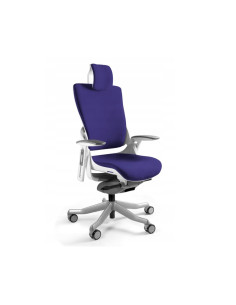 Fotel Biurowy Wau 2 Bl412 Tkanina Navyblue/Biały