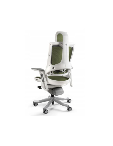 Fotel Biurowy Wau 2 Nw46 Siatka Olive/Biały