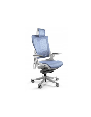 Fotel Biurowy Wau 2 Nw43 Siatka Royalblue/Biały