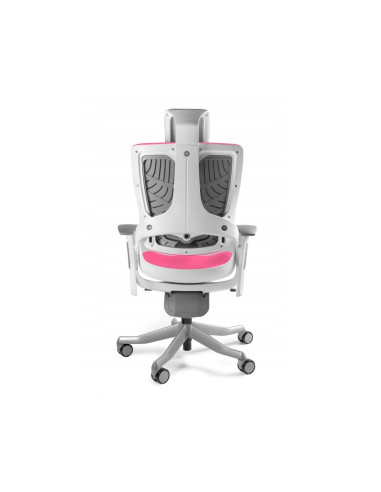 Fotel Biurowy Wau 2 Bl401 Tkanina Magenta/Biały
