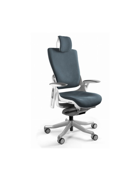 Fotel Biurowy Wau 2 Bl417 Tkanina Slategrey/Biały