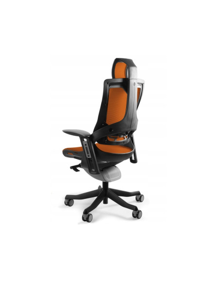 Fotel Biurowy Wau 2 Nw45 Siatka Mandarin/Czarny